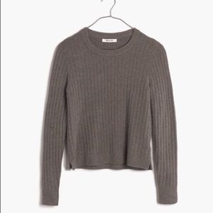 Madewell Bookend pullover sweater taupe